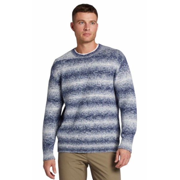 VRST Mens Size M Navy Blue Relaxed Cozy Fit Classic Crew Neck Pullover Sweater - Picture 5 of 9